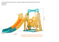 4 STEPS SLIDE WITH SWING+BALL FRAME+STORAGE+STEPS+SWING SEAT YELLOW