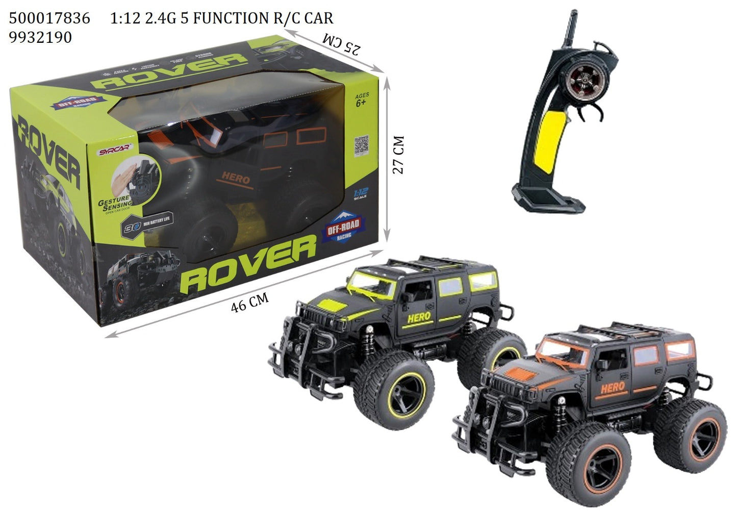 1:12 2.4G 5 FUNCTION R/C CAR