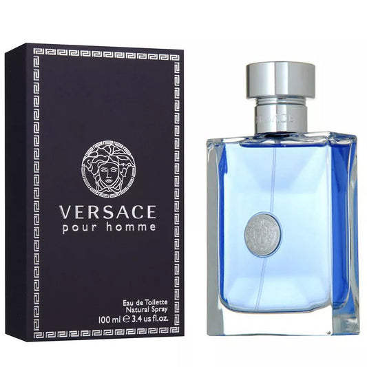 Versace Pour Homme Eau De Toilette Natural Spray, 3.4 Fl Oz 100ml